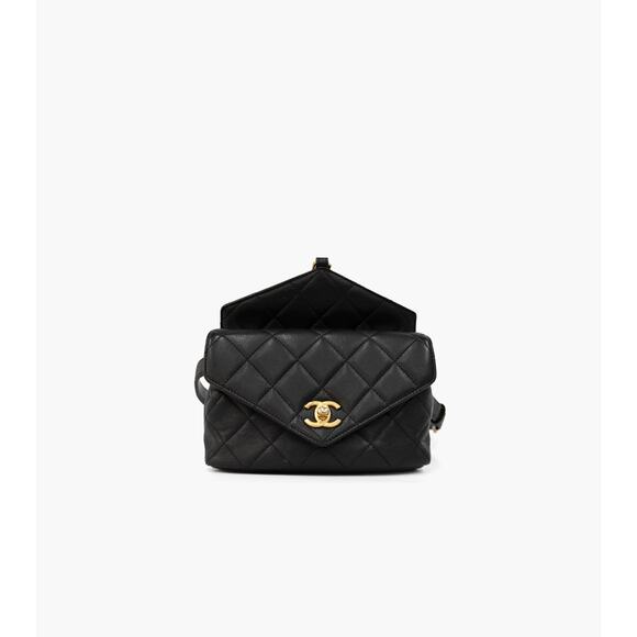 CHANEL Black Waist Bag A-A26679 - Picture 1 of 11